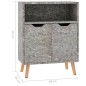 vidaXL Credenza Grigio Cemento 60x30x72 cm in Truciolato vidaXL Credenza Grigio Cemento 60x30x72 cm in Truciolato