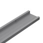 vidaXL Mensole da Parete 2 pz Grigie 100x9x3 cm vidaXL Mensole da Parete 2 pz Grigie 100x9x3 cm