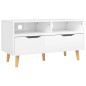 vidaXL Mobile TV Bianco Lucido 90x40x48,5 cm in Truciolato vidaXL Mobile TV Bianco Lucido 90x40x48,5 cm in Truciolato
