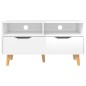 vidaXL Mobile TV Bianco Lucido 90x40x48,5 cm in Truciolato vidaXL Mobile TV Bianco Lucido 90x40x48,5 cm in Truciolato
