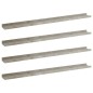 vidaXL Mensole da Parete 4 pz Grigio Cemento 100x9x3 cm vidaXL Mensole da Parete 4 pz Grigio Cemento 100x9x3 cm
