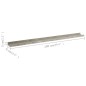 vidaXL Mensole da Parete 4 pz Grigio Cemento 100x9x3 cm vidaXL Mensole da Parete 4 pz Grigio Cemento 100x9x3 cm