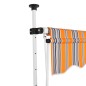 Tenda da Sole Retrattile Manuale 250 cm a Strisce Blu e Gialle Tenda da Sole Retrattile Manuale 250 cm a Strisce Blu e Gialle