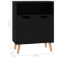 vidaXL Credenza Nera 60x30x72 cm in Truciolato vidaXL Credenza Nera 60x30x72 cm in Truciolato