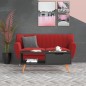 vidaXL Tavolino da Caffè Grigio 100x49,5x43 cm in Truciolato vidaXL Tavolino da Caffè Grigio 100x49,5x43 cm in Truciolato