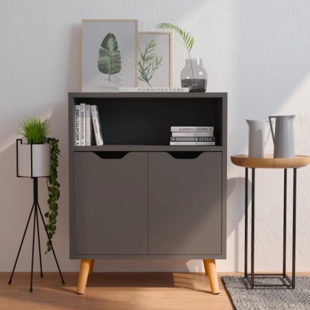 vidaXL Credenza Grigia 60x30x72 cm in Truciolato
