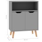 vidaXL Credenza Grigia 60x30x72 cm in Truciolato vidaXL Credenza Grigia 60x30x72 cm in Truciolato