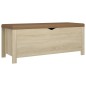 vidaXL Cassapanca con Cuscino Rovere Sonoma 105x40x45 cm Truciolato vidaXL Cassapanca con Cuscino Rovere Sonoma 105x40x45 cm Truciolato