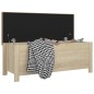 vidaXL Cassapanca con Cuscino Rovere Sonoma 105x40x45 cm Truciolato vidaXL Cassapanca con Cuscino Rovere Sonoma 105x40x45 cm Truciolato