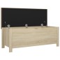 vidaXL Cassapanca con Cuscino Rovere Sonoma 105x40x45 cm Truciolato vidaXL Cassapanca con Cuscino Rovere Sonoma 105x40x45 cm Truciolato