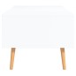 vidaXL Tavolino da Salotto Bianco e Rovere 100x49,5x43cm in Truciolato vidaXL Tavolino da Salotto Bianco e Rovere 100x49,5x43cm in Truciolato
