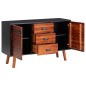 vidaXL Credenza 110x35x70 cm in Legno Massello di Acacia e MDF vidaXL Credenza 110x35x70 cm in Legno Massello di Acacia e MDF