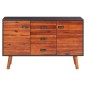 vidaXL Credenza 110x35x70 cm in Legno Massello di Acacia e MDF vidaXL Credenza 110x35x70 cm in Legno Massello di Acacia e MDF