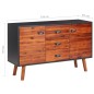 vidaXL Credenza 110x35x70 cm in Legno Massello di Acacia e MDF vidaXL Credenza 110x35x70 cm in Legno Massello di Acacia e MDF