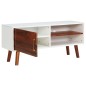 vidaXL Mobile Porta TV 110x35x50cm in Legno Massello di Acacia e MDF vidaXL Mobile Porta TV 110x35x50cm in Legno Massello di Acacia e MDF