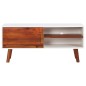 vidaXL Mobile Porta TV 110x35x50cm in Legno Massello di Acacia e MDF vidaXL Mobile Porta TV 110x35x50cm in Legno Massello di Acacia e MDF