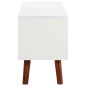 vidaXL Mobile Porta TV 110x35x50cm in Legno Massello di Acacia e MDF vidaXL Mobile Porta TV 110x35x50cm in Legno Massello di Acacia e MDF