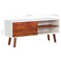 vidaXL Mobile Porta TV 110x35x50cm in Legno Massello di Acacia e MDF vidaXL Mobile Porta TV 110x35x50cm in Legno Massello di Acacia e MDF