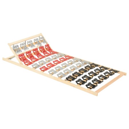 vidaXL Rete a Doghe con 12 Doghe Schienale Regolabile 100x200 cm