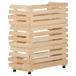 vidaXL Carrello Portaverdure 77x30x80 cm in Legno Massello di Pino vidaXL Carrello Portaverdure 77x30x80 cm in Legno Massello di Pino