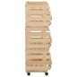 vidaXL Carrello Portaverdure 77x30x80 cm in Legno Massello di Pino vidaXL Carrello Portaverdure 77x30x80 cm in Legno Massello di Pino