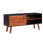 vidaXL Mobile Porta TV 110x35x50cm in Legno Massello di Acacia e MDF vidaXL Mobile Porta TV 110x35x50cm in Legno Massello di Acacia e MDF