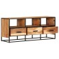 vidaXL Mobile Porta TV 110x30x45 cm in Legno Massello di Acacia