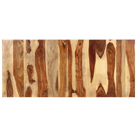 vidaXL Piano del Tavolo 140x60x(2,5-2,7) cm in Massello di Sheesham