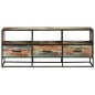 vidaXL Mobile Porta TV 110x30x45 cm in Legno Massello di Recupero vidaXL Mobile Porta TV 110x30x45 cm in Legno Massello di Recupero