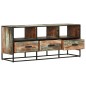 vidaXL Mobile Porta TV 110x30x45 cm in Legno Massello di Recupero vidaXL Mobile Porta TV 110x30x45 cm in Legno Massello di Recupero