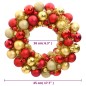 vidaXL Ghirlanda di Natale Rosso e Oro 45 cm in Polistirene vidaXL Ghirlanda di Natale Rosso e Oro 45 cm in Polistirene