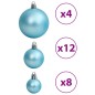 vidaXL Palline di Natale 100 pz Turchesi 3 / 4 / 6 cm vidaXL Palline di Natale 100 pz Turchesi 3 / 4 / 6 cm