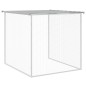 vidaXL Gabbia Polli Tetto Grigio Chiaro 603x98x90 cm Acciaio Zincato vidaXL Gabbia Polli Tetto Grigio Chiaro 603x98x90 cm Acciaio Zincato