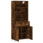 vidaXL Credenza Rovere Fumo 69,5x34x180 cm in Legno Multistrato vidaXL Credenza Rovere Fumo 69,5x34x180 cm in Legno Multistrato