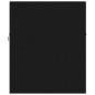 Set Mobili da Bagno 2 pz Nero in Truciolato Set Mobili da Bagno 2 pz Nero in Truciolato