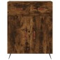 vidaXL Credenza Rovere Fumo 69,5x34x180 cm in Legno Multistrato vidaXL Credenza Rovere Fumo 69,5x34x180 cm in Legno Multistrato