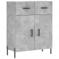 vidaXL Credenza Grigio Cemento 69,5x34x180 cm in Legno Multistrato vidaXL Credenza Grigio Cemento 69,5x34x180 cm in Legno Multistrato