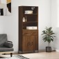vidaXL Credenza Rovere Marrone 69,5x34x180 cm in Legno Multistrato vidaXL Credenza Rovere Marrone 69,5x34x180 cm in Legno Multistrato