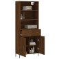 vidaXL Credenza Rovere Marrone 69,5x34x180 cm in Legno Multistrato vidaXL Credenza Rovere Marrone 69,5x34x180 cm in Legno Multistrato