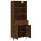 vidaXL Credenza Rovere Marrone 69,5x34x180 cm in Legno Multistrato vidaXL Credenza Rovere Marrone 69,5x34x180 cm in Legno Multistrato