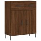 vidaXL Credenza Rovere Marrone 69,5x34x180 cm in Legno Multistrato vidaXL Credenza Rovere Marrone 69,5x34x180 cm in Legno Multistrato