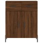 vidaXL Credenza Rovere Marrone 69,5x34x180 cm in Legno Multistrato vidaXL Credenza Rovere Marrone 69,5x34x180 cm in Legno Multistrato
