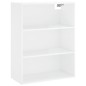 vidaXL Credenza Bianco Lucido 69,5x34x180 cm in Legno Multistrato vidaXL Credenza Bianco Lucido 69,5x34x180 cm in Legno Multistrato