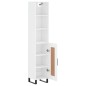 vidaXL Credenza Bianca 34,5x34x180 cm in Legno Multistrato vidaXL Credenza Bianca 34,5x34x180 cm in Legno Multistrato