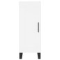 vidaXL Credenza Bianca 34,5x34x180 cm in Legno Multistrato vidaXL Credenza Bianca 34,5x34x180 cm in Legno Multistrato