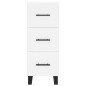 vidaXL Credenza Bianca 34,5x34x180 cm in Legno Multistrato vidaXL Credenza Bianca 34,5x34x180 cm in Legno Multistrato