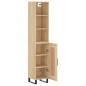 vidaXL Credenza Rovere Sonoma 34,5x34x180 cm in Legno Multistrato vidaXL Credenza Rovere Sonoma 34,5x34x180 cm in Legno Multistrato