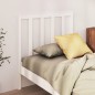 Testiera per Letto Bianca 81x4x100 cm in Legno Massello di Pino Testiera per Letto Bianca 81x4x100 cm in Legno Massello di Pino