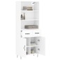 vidaXL Credenza Bianca 69,5x34x180 cm in Legno Multistrato vidaXL Credenza Bianca 69,5x34x180 cm in Legno Multistrato