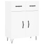 vidaXL Credenza Bianca 69,5x34x180 cm in Legno Multistrato vidaXL Credenza Bianca 69,5x34x180 cm in Legno Multistrato